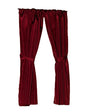 Park Avenue Deluxe Collection Park Avenue Deluxe Collection Polyester Fabric Window Curtain in Burgundy