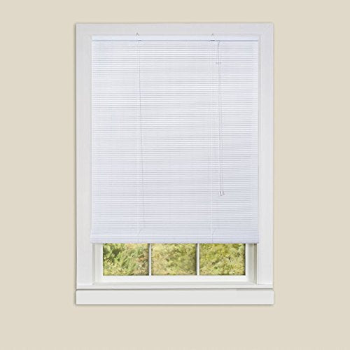 Park Avenue Collection Eclipse Vinyl Roll-Up Blind 30x72 - White