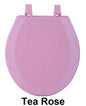 Park Avenue Collection Fantasia 17 Inch Tea Rose Standard Wood Toilet Seat