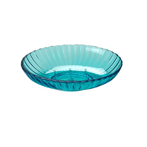Park Avenue Deluxe Collection Park Avenue Deluxe Collection Cerulean Blue Rib-Textured Soap Dish