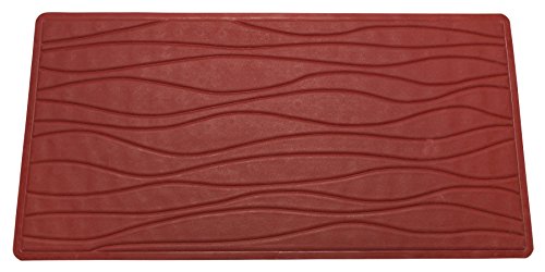 Royal Bath Slip Resistant Rubber Bath Mat (18 inch  x 36 inch ) - Burgundy