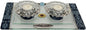 5th Avenue Collection Candle Stick With Tea Light Applique - Blue - Tray 11 inch  W X 6 inch  L Candlesticks 2 inch  H