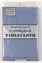 Dinner Collection by Bon Appetit Solid Color Vinyl Tablecloth with Polyester Flannel Backing - Slate Rectangle (52 inch  x 90 inch )