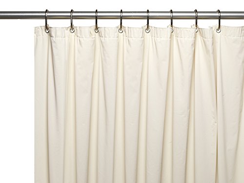 Park Avenue Deluxe Collection Park Avenue Deluxe Collection Premium 4 Gauge Vinyl Shower Curtain Liner w/ Weighted Magnets and Metal Grommets in Bone