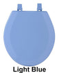Park Avenue Collection Fantasia 17 Inch Light Blue Standard Wood Toilet Seat