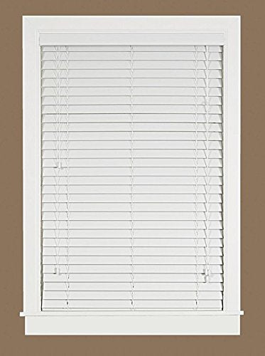 Park Avenue Collection Madera Falsa 2 inch  Faux Wood Plantation Blind 36x64 - White