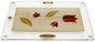 Ultimate Judaica Challah Tray On Legs Tulip - Colorful - 15  inch  W X 10  inch  L