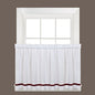 Traditional Elegance Kate Kitchen Curtain Tier Pair in Berry (57 inch  x 36 inch )