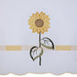 Ben&Jonah Collection Sun Blossoms Embellished Tier and Valance Window Curtain Set - 56x36 - Multi