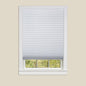 Park Avenue Collection 1-2-3 Vinyl Room Darkening Temporary Pleated Shade - White - 36x75 6 Pack