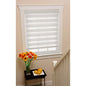 Park Avenue Collection Cordless Celestial Sheer Double Layered Shade 31x72 - White