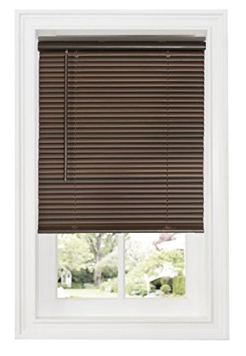 Ben&Jonah Collection Cordless GII Deluxe Sundown 1 inch  Room Darkening Mini Blind 39x64 - Mahogany