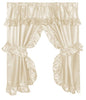 Park Avenue Deluxe Collection Park Avenue Deluxe Collection  inch Lauren inch  Window Curtain with Ruffled Valance Ivory