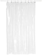 Park Avenue Deluxe Collection Shower Stall-Sized (54'' x 78'') Mildew-Resistant 10 Gauge Vinyl Shower Curtain Liner w/ Metal Grommets and Reinforced Mesh Header in Super Clear