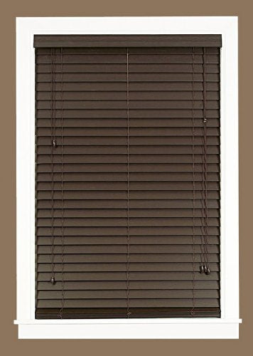 Park Avenue Collection Madera Falsa 2 inch  Faux Wood Plantation Blind 32x64 - Mahogany