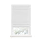 Traditional Elegance Cordless Blackout Roman Layered WIndow Shade 36X64 White
