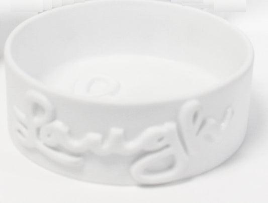 Royal Bath Live Laugh Love Resin Soap Dish (1.75"H x 4.5"Dia)