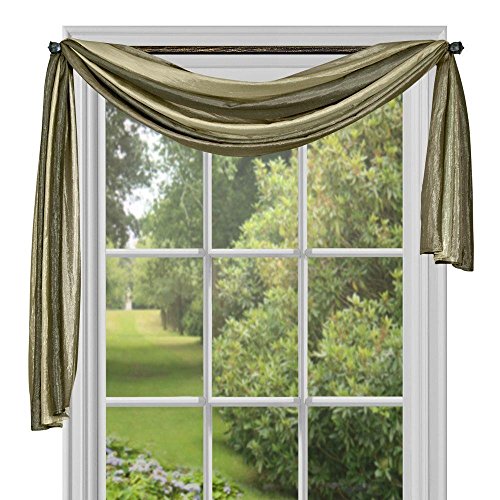 Ben&Jonah Collection Ombre Window Curtain Scarf 50x144 - Sage