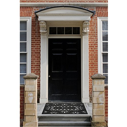 Ben&Jonah Collection Wrought Iron Rubber Mat Tulip - 18x30