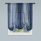Park Avenue Collection Ombre Tie Up Shade 50x63 - Blue