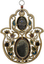 Ultimate Judaica Wooden Lazer Cut Blessing Hamsa - 8 inch W x 10 inch H