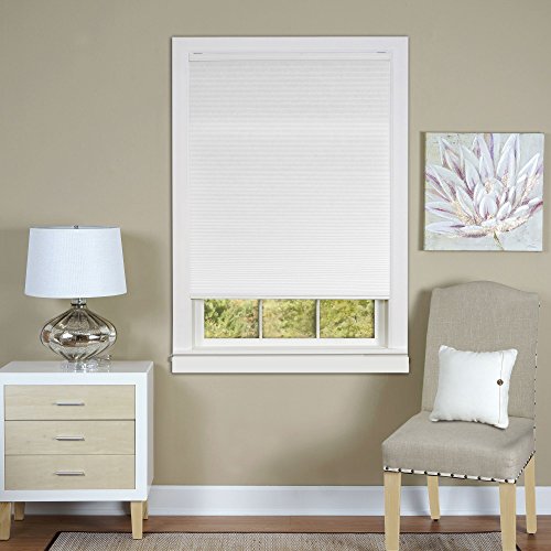 Ben&Jonah Collection Cordless Honeycomb Cellular Pleated Shade 36x64 - White