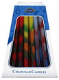 Lamp Lighters Ultimate Judaica Chanukah Candles - European Collection - 45 Pack - Blue/Yellow/Red - 6 inch 
