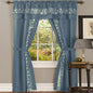 Ben&Jonah Collection Fairfield 5 Piece Window Curtain Set - 55x84 - Ice Blue