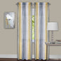 Ben&Jonah Collection Sombre Window Curtain Panel Pair 40x84 - Grey / Yellow