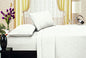 Ben&Jonah Designer Plush Full Flower Embossed Sheet Set -White