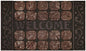 Park Avenue Collection Raised Rubber Mat Octagon Squares 18x30