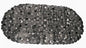 Royal Bath Anti Slip Vinyl Pebbles Bath Tub Mat (14 inch  x 27 inch ) - Black