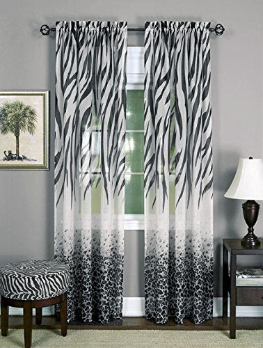 Park Avenue Collection Kenya Panel - 50x84 - Black/Multi