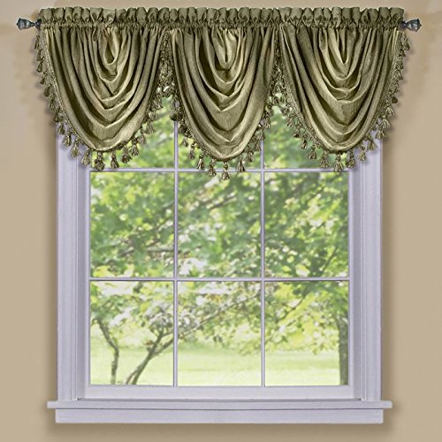 Ben&Jonah Collection Ombre Waterfall Valance - Sage