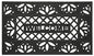 Park Avenue Collection Wrought Iron Rubber Mat Tulip - 18x30