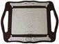 Ultimate Judaica Challah Tray Wood & Silver Plated 23 inch  X 17 inch 