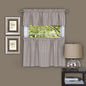 Ben&Jonah Collection Sydney 58x24 Window Curtain Tier Pair - Linen