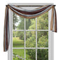 Ben&Jonah Collection Ombre Window Curtain Scarf 50x144 - Chocolate