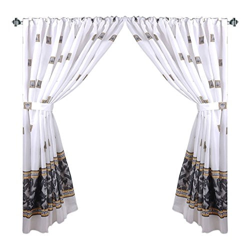 Park Avenue Deluxe Collection Park Avenue Deluxe Collection  inch Windsor inch  Fabric Window Curtain in Black