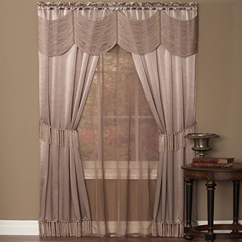 Park Avenue Collection Halley 6 Piece Set - 56x63 - Mauve