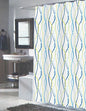BenandJonah Collection Fabric Extra Long Shower Curtain 70 x 84 inch  Anguila