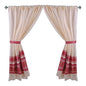 Park Avenue Deluxe Collection Park Avenue Deluxe Collection  inch Fleur inch  Fabric Window Curtain in Burgundy