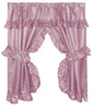Park Avenue Deluxe Collection Park Avenue Deluxe Collection  inch Lauren inch  Window Curtain with Ruffled Valance Rose
