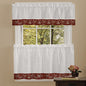 Ben&Jonah Collection Oakwood 58x14 Window Curtain Valance - Burgundy