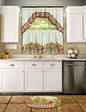Ben&Jonah Collection Farmer's Market - Printed Tier and Swag Window Curtain Set - 57x24 - Multi