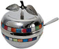 L'Shanah Tovah Happy&Healthy Honey Dish Nickel Multicolor 5 inch H With Glass Insert