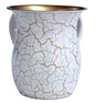 Ben and Jonah Wash Cup Stainless Steel White Marble Gold Design