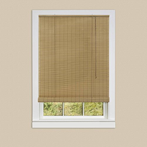 Sweet Roll Collection Set of 2 Woodtone Vinyl Roll-Up Blinds (30 inch  x 72 inch )