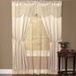 Ben&Jonah Collection Halley 6 Piece Window Curtain Set - 56x84 - Ivory