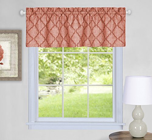 Ben&Jonah Collection Colby Window Curtain Valance - 58x14 - Orange